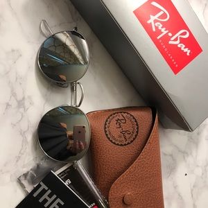 Brand new circle raybans from overstock!